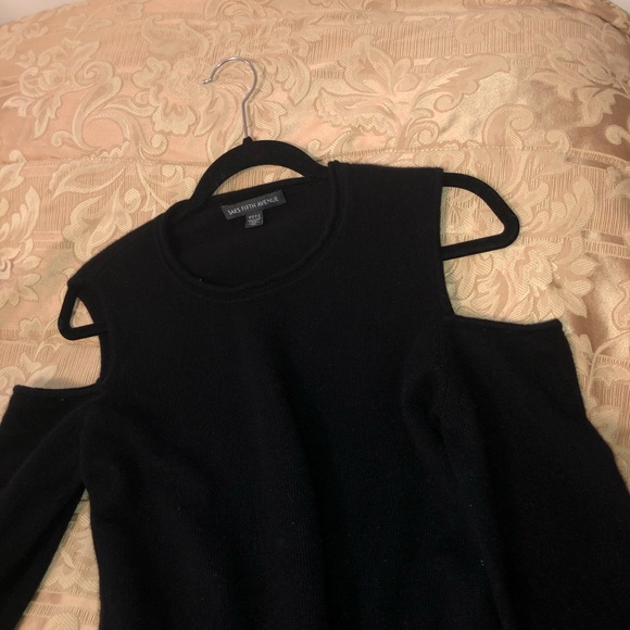 Jones New York.  Cold shoulder black knit dress - Picture 1 of 7